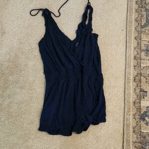 Loft navy romper